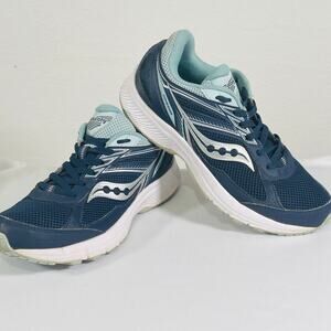 Saucony Running Trainers Womens 9.5 Blue Athletic Gym Shoes Sneakers S10628-3